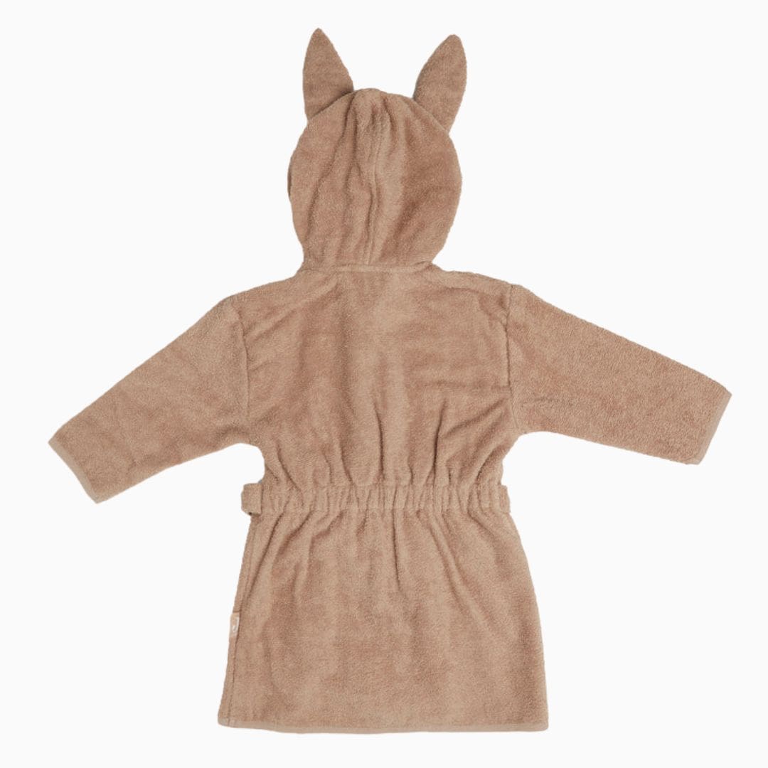 Jollein badstof badstof met capuchon in de kleur biscuit bruin