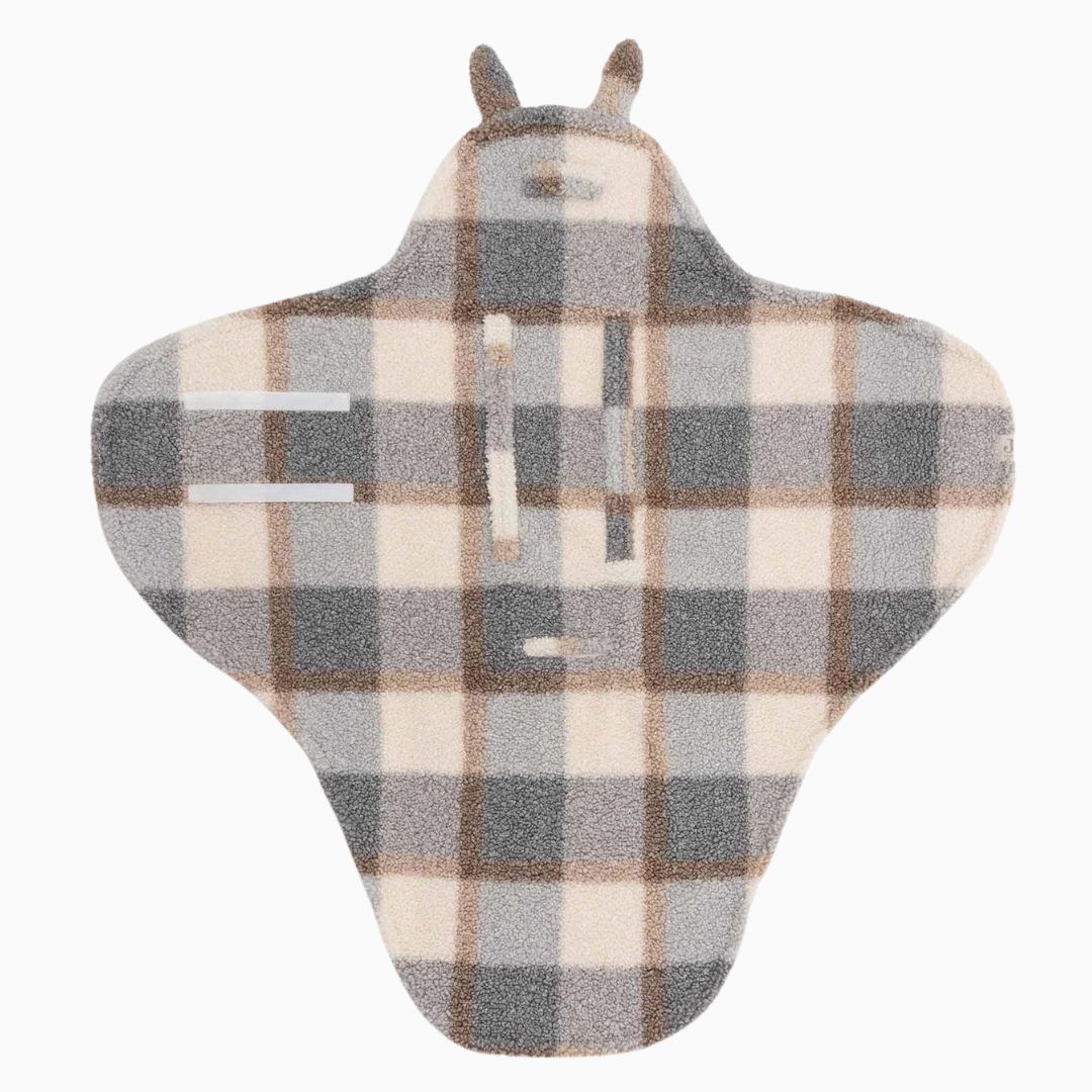 Jollein wikkeldeken bunny check - boucle