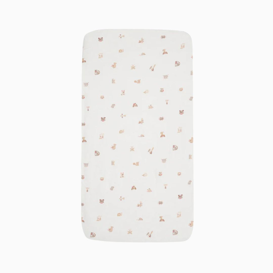 Jollein hoeslaken in het thema Animal Friends