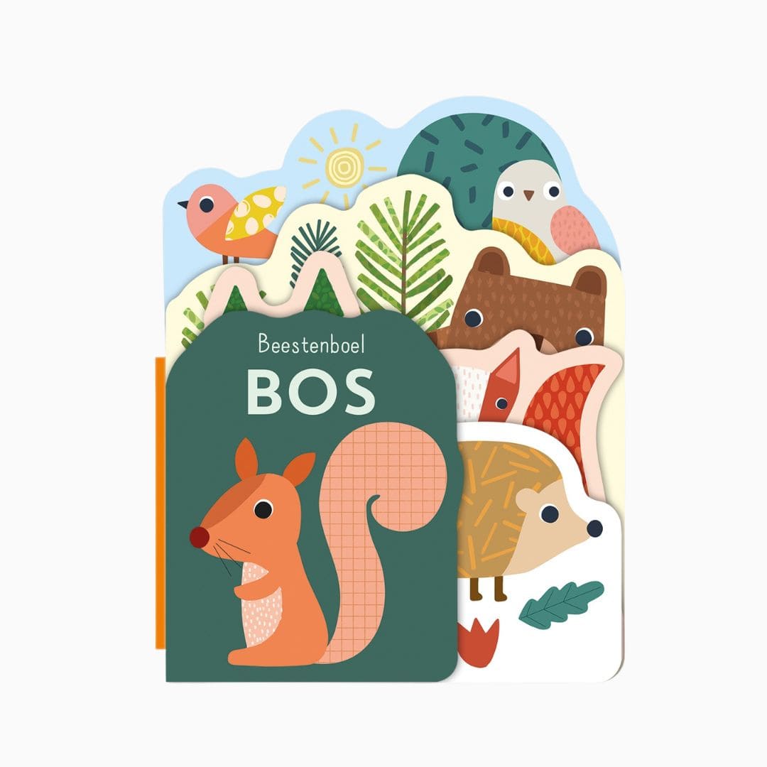 Lantaarn publishers kartonboek beestenboel in het thema bos