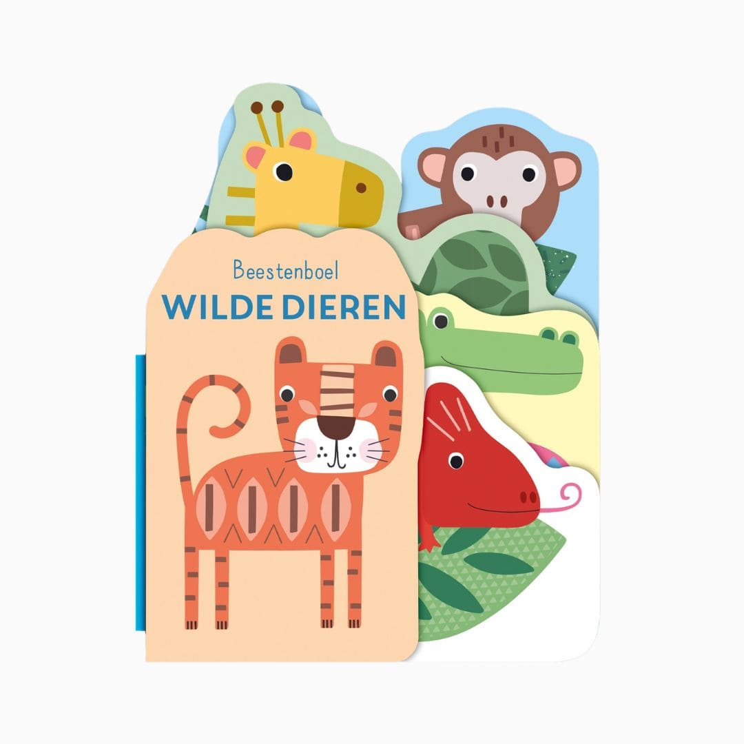 Kartonboek beestenboel wilde dieren van uitgeverij Lantaarn Publishers