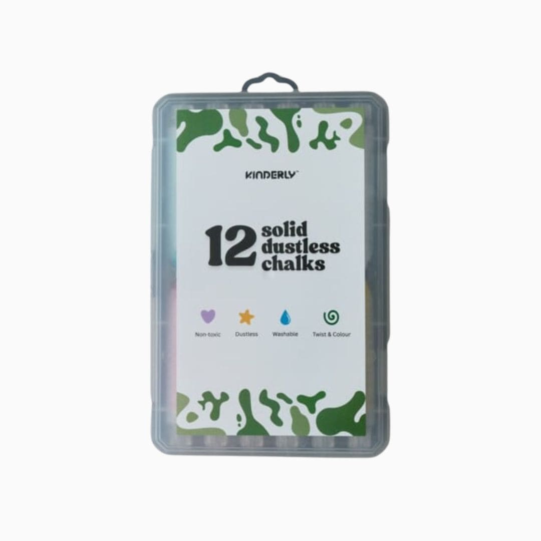 Kinderly stofvrije krijtjes in 12 verschillende kleuren