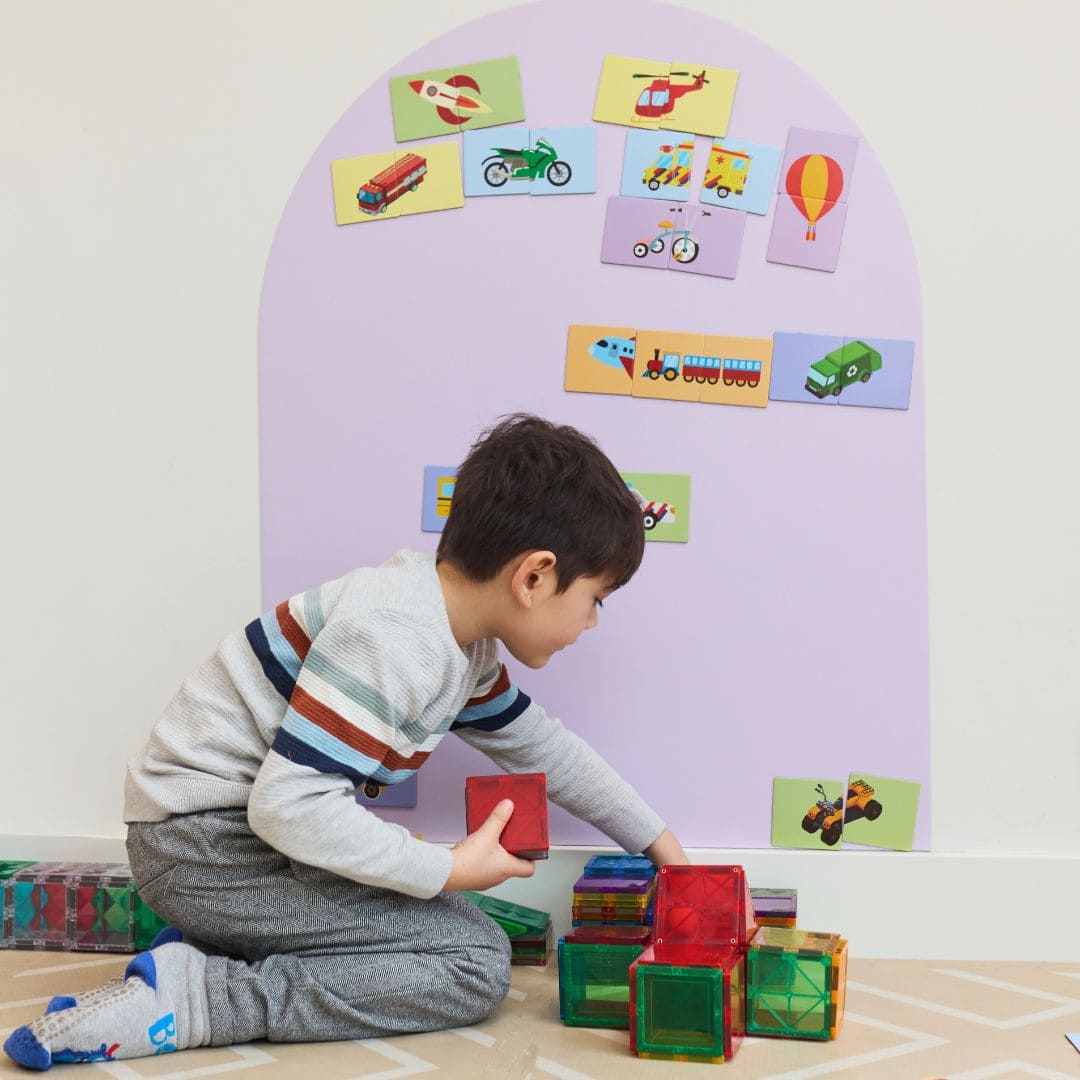 Kinderly magnetisch behang muursticker in de kleur lilac lila