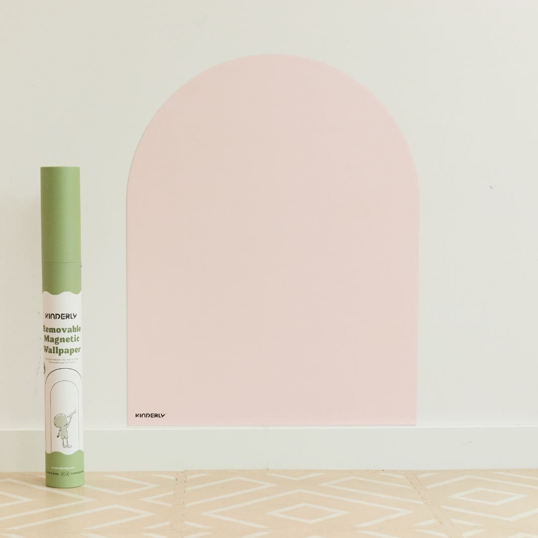 Kinderly magnetisch behang muursticker in de kleur roze