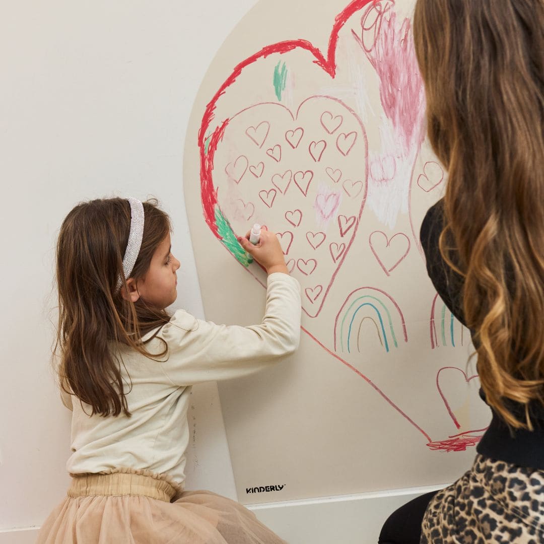 Kinderly magnetisch behang muursticker in de kleur sand