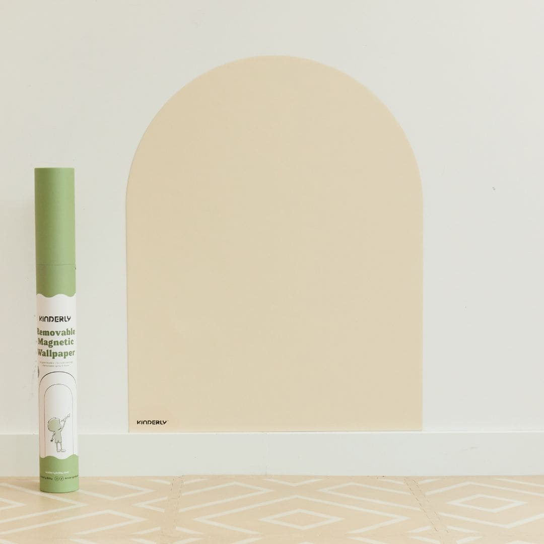 Kinderly magnetisch behang muursticker in de kleur sand