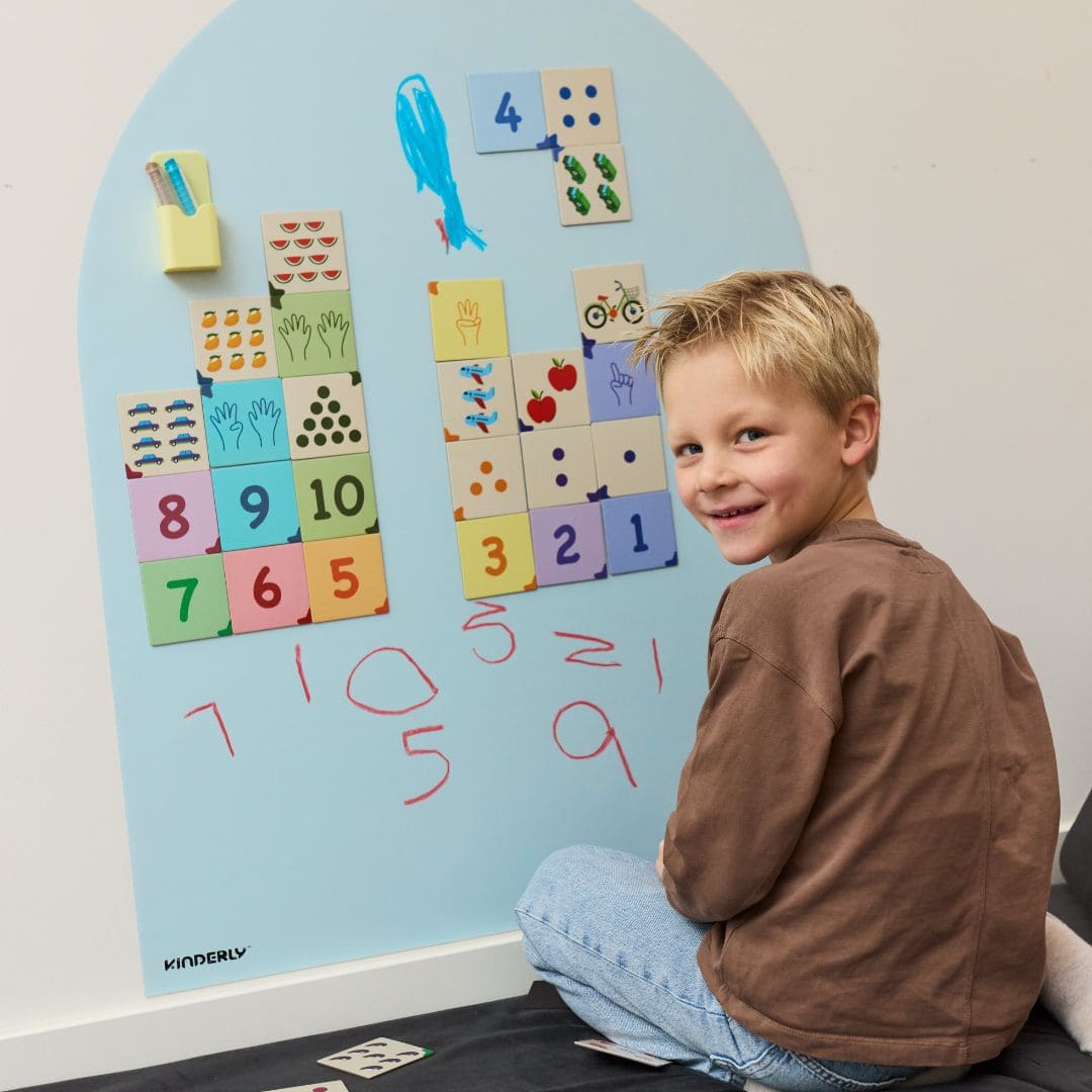 Kinderly magnetisch behang muursticker in de kleur sky blue licht blauw