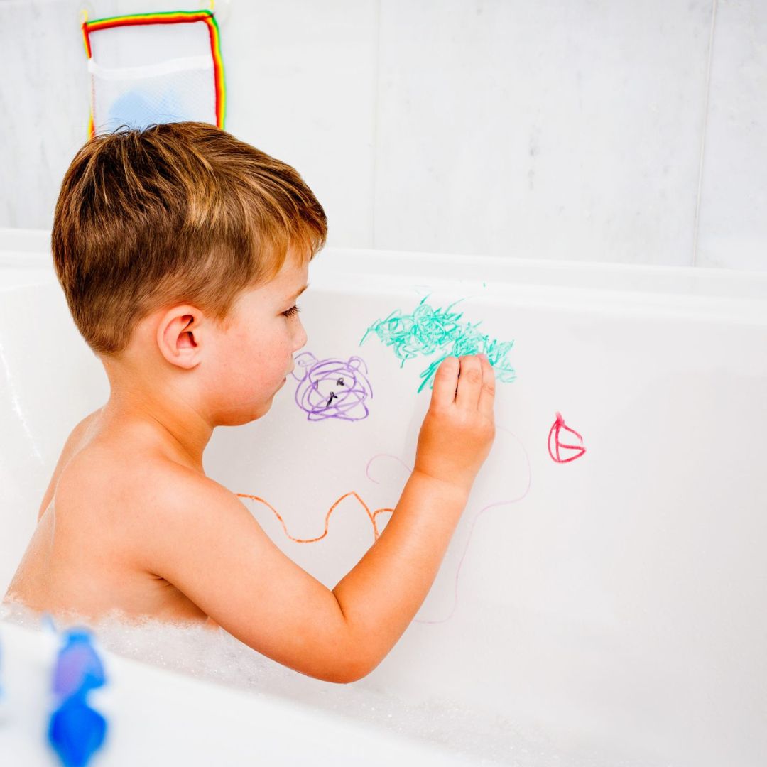 Kitpas krijtjes voor bad en douche set van 10