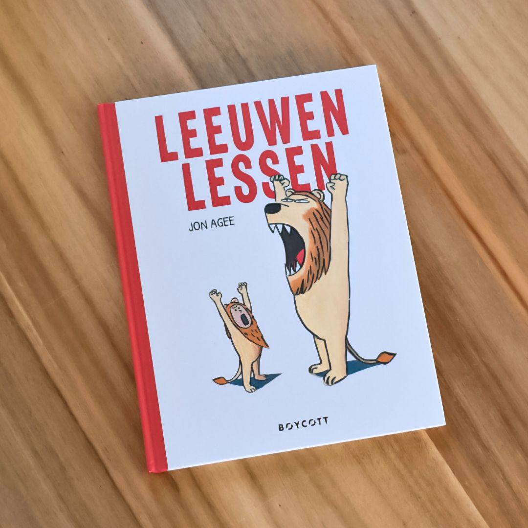 leeuwenlessen prentenboek van Jon Agee