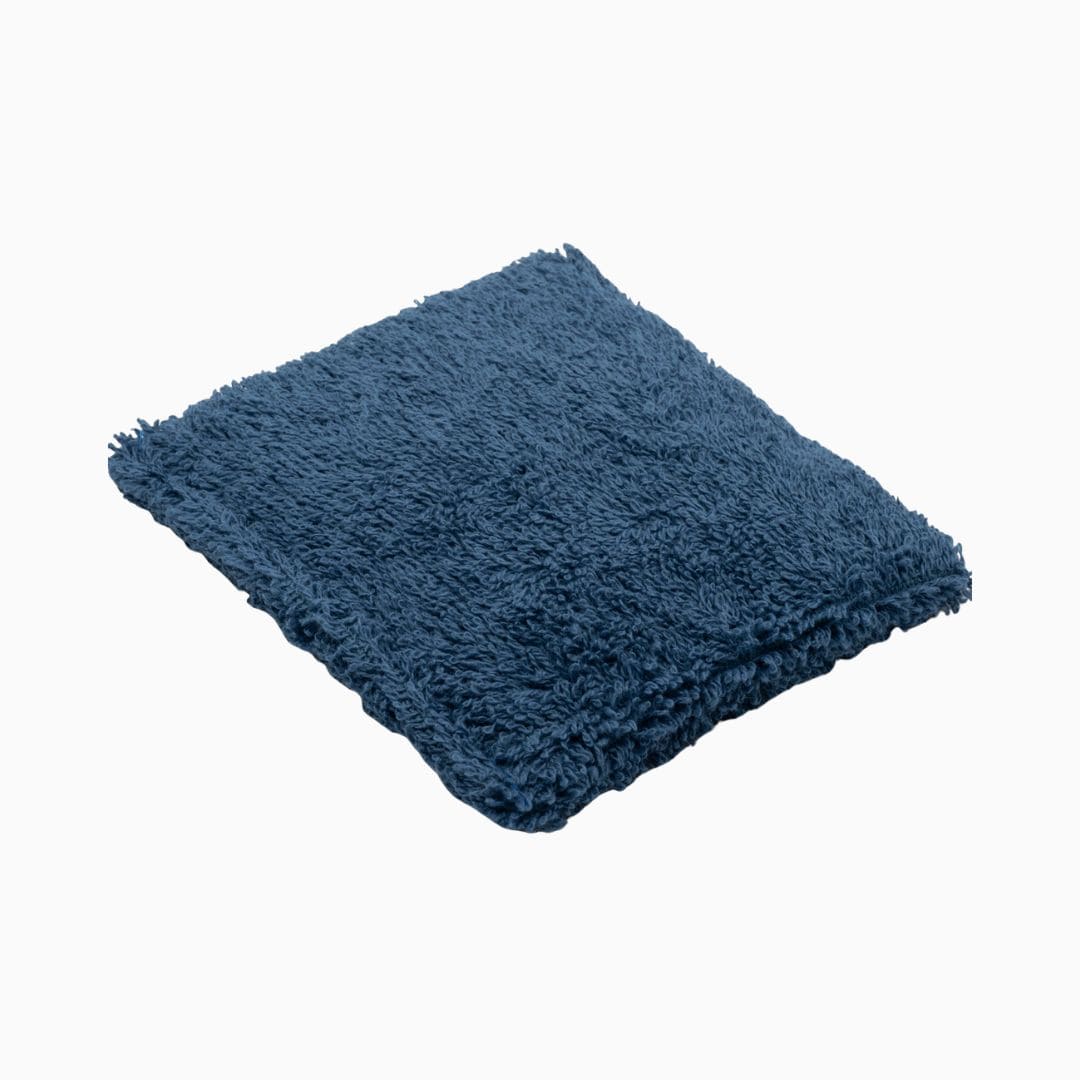 little botanic label sensorisch pittenzakje van badstof in de kleur donkerblauw