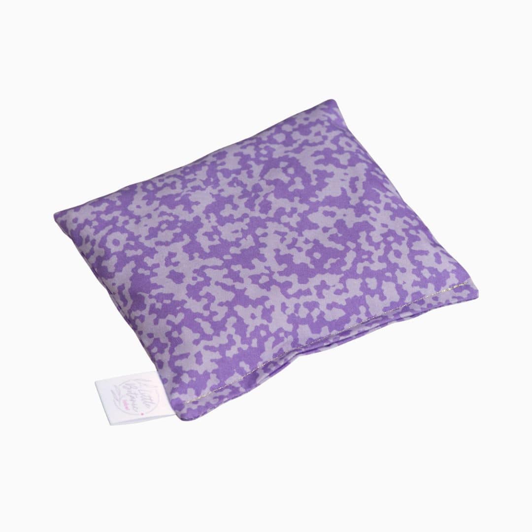 Little Botanic label sensorisch pittenzakje confetti fusion met licht paarse en paarse confetti print