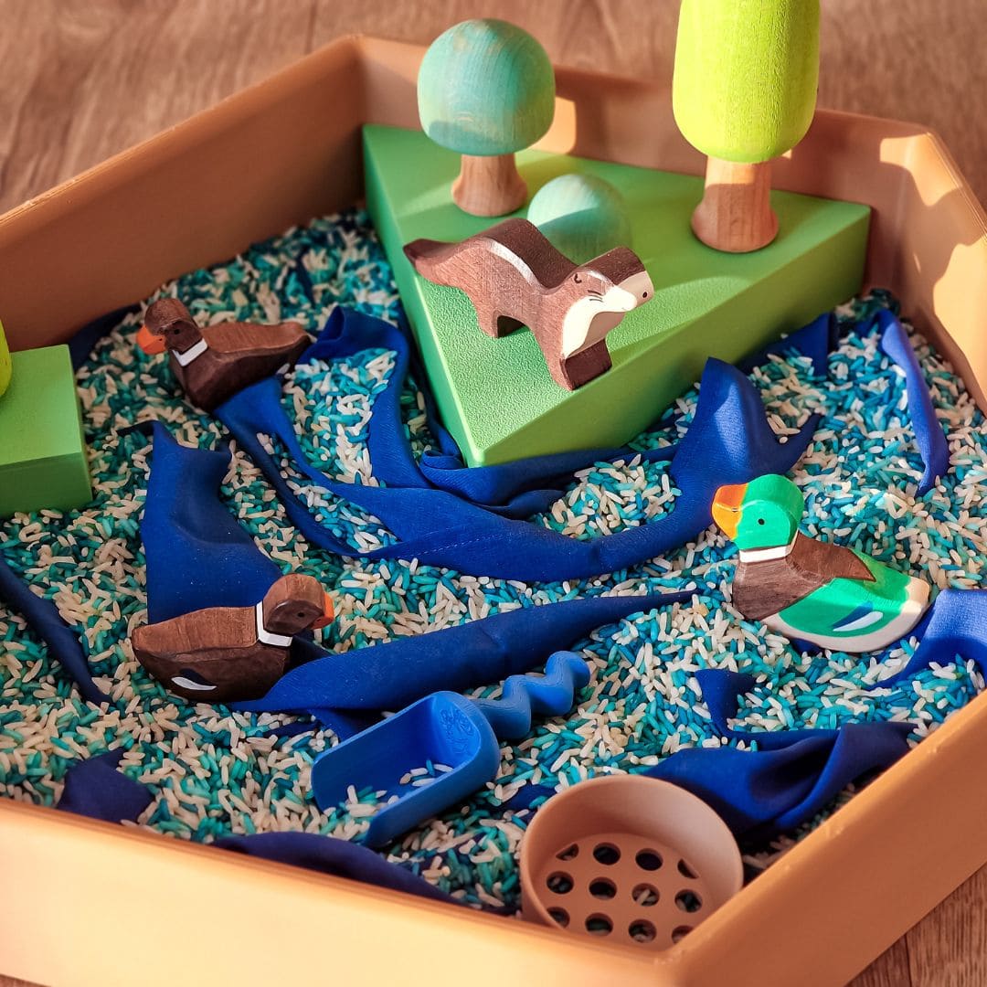 Little Botanic Label Playcycle speeldoek in de kleur blauw