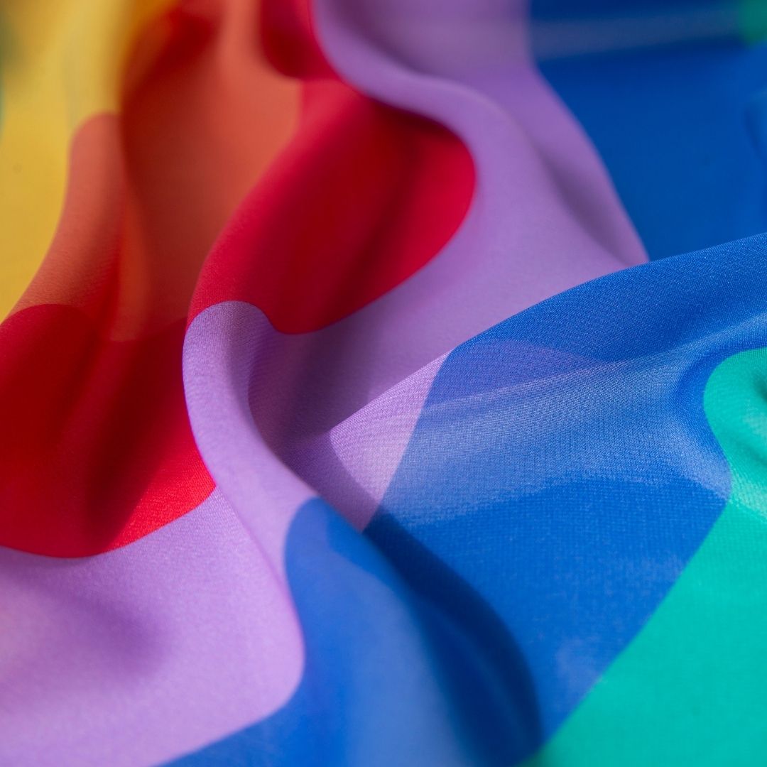 Little Botanic Label playcycle speeldoek regenboog waves