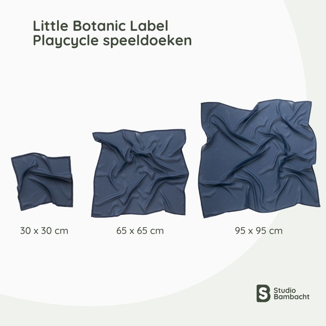 Little Botanic Label playcycle speeldoek in de kleur schemerblauw