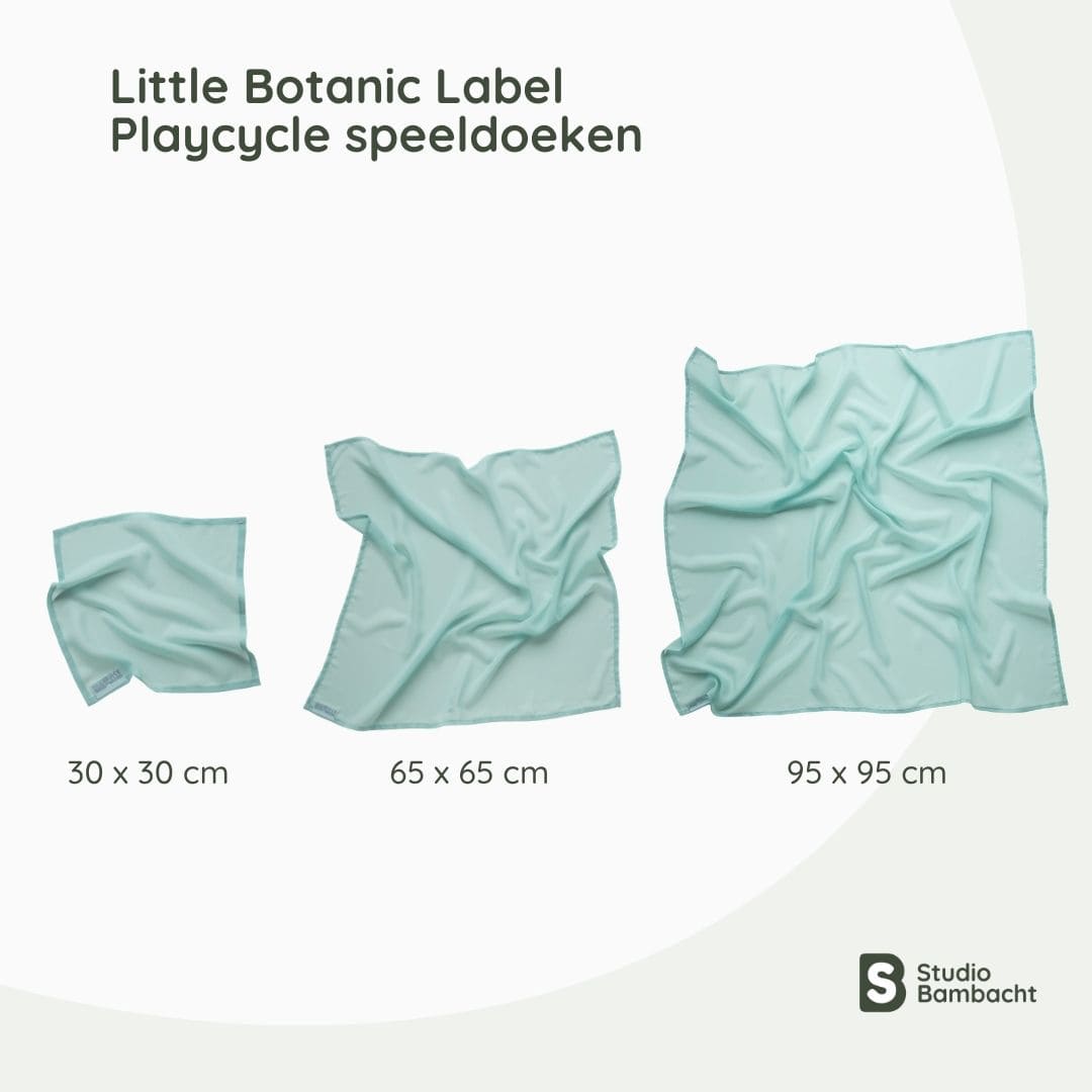 Little Botanic Label Playcycle speeldoek mintgroen