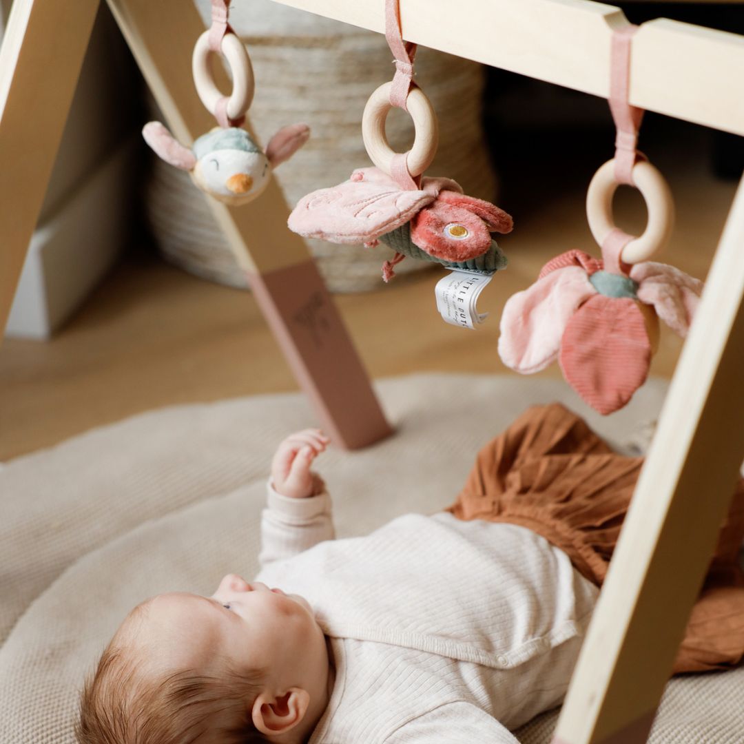 Little Dutch houten babygym Flowers & Butterflies roze