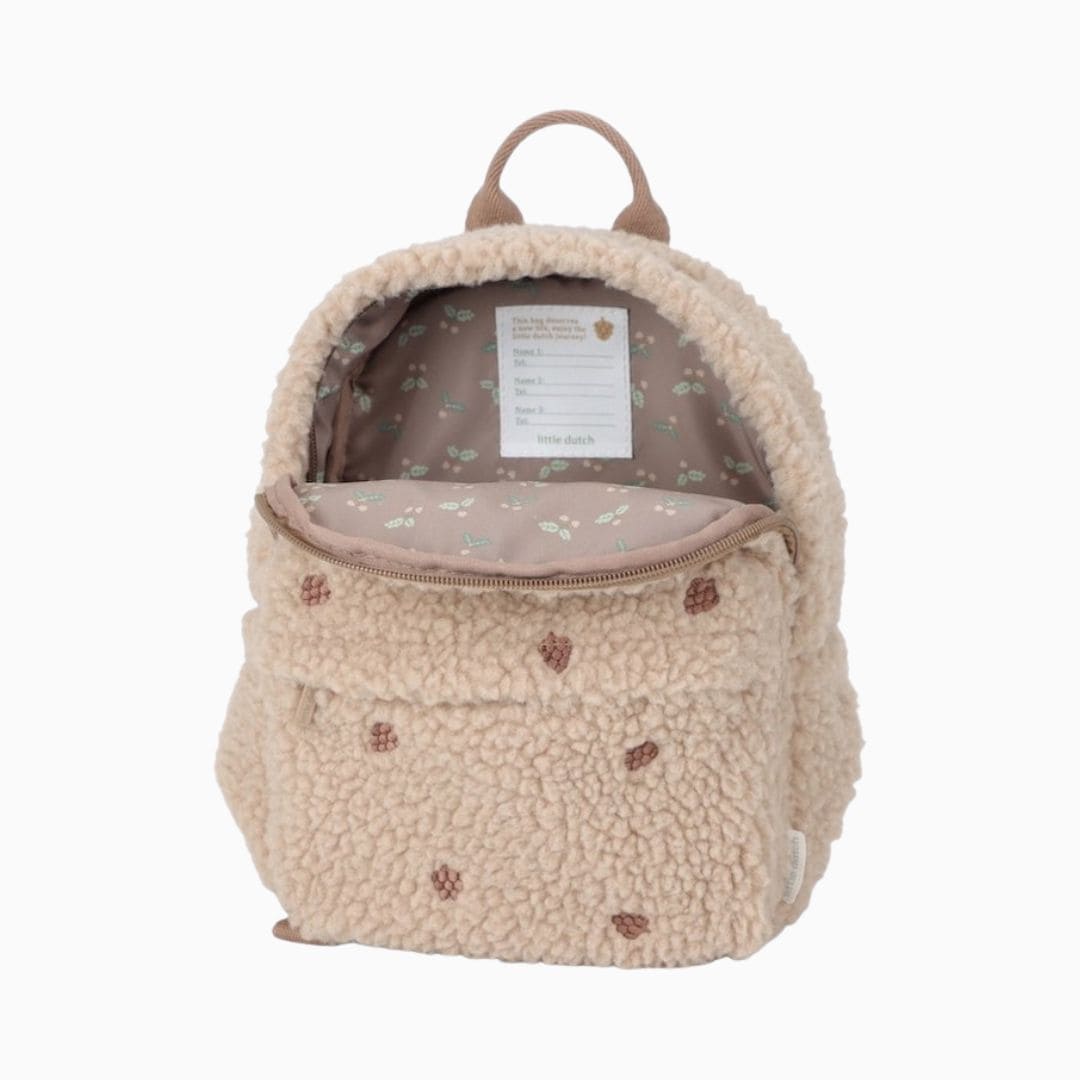 Little Dutch rugzak teddy in de bruine kleur taupe