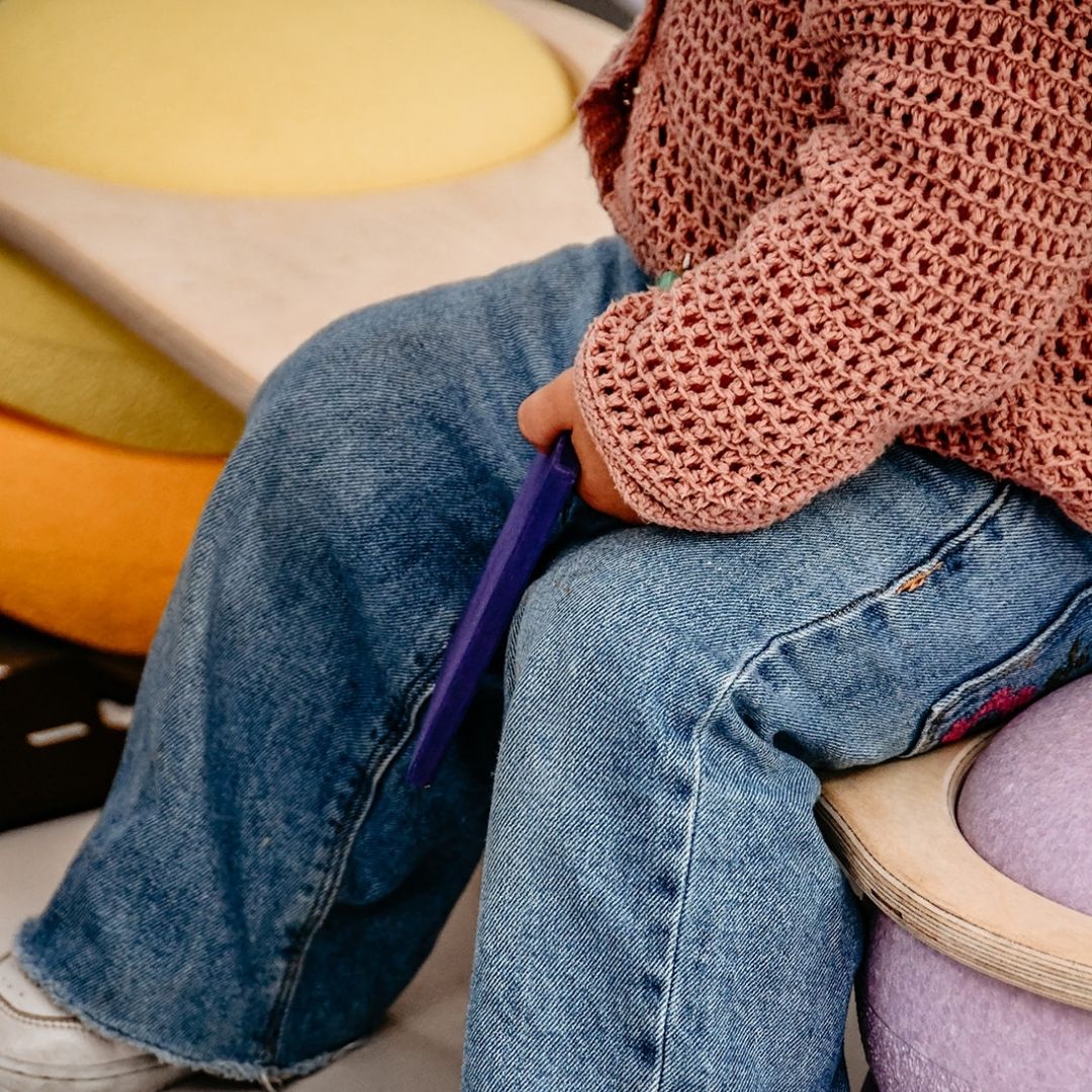 Lulo brede balansplank van hout voor stapelstein-stenen