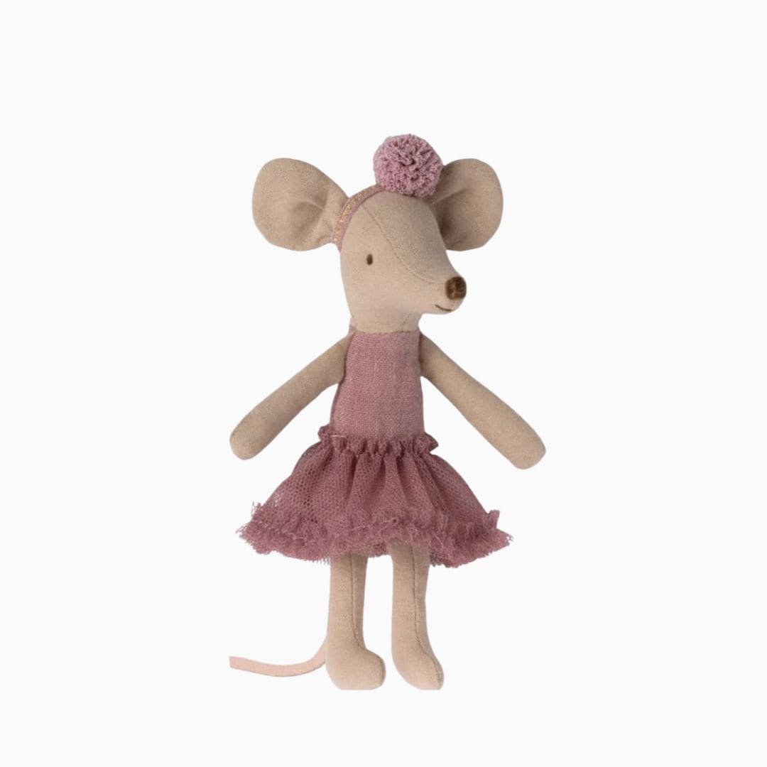 Maileg ballerina muis in de paarse kleur Heather - grote zus