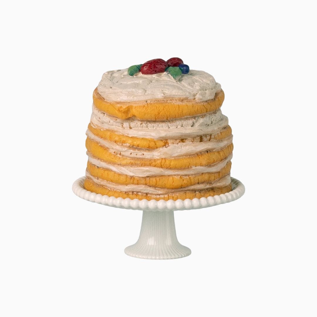 Maileg feesttaart met standaard in de kleur Off White