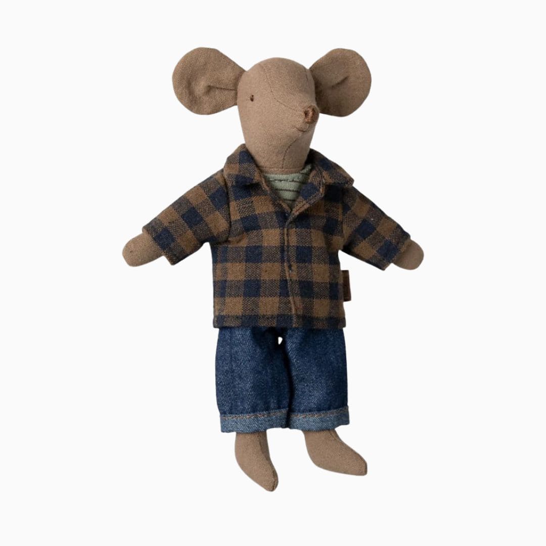 Maileg papa muis - licht bruin