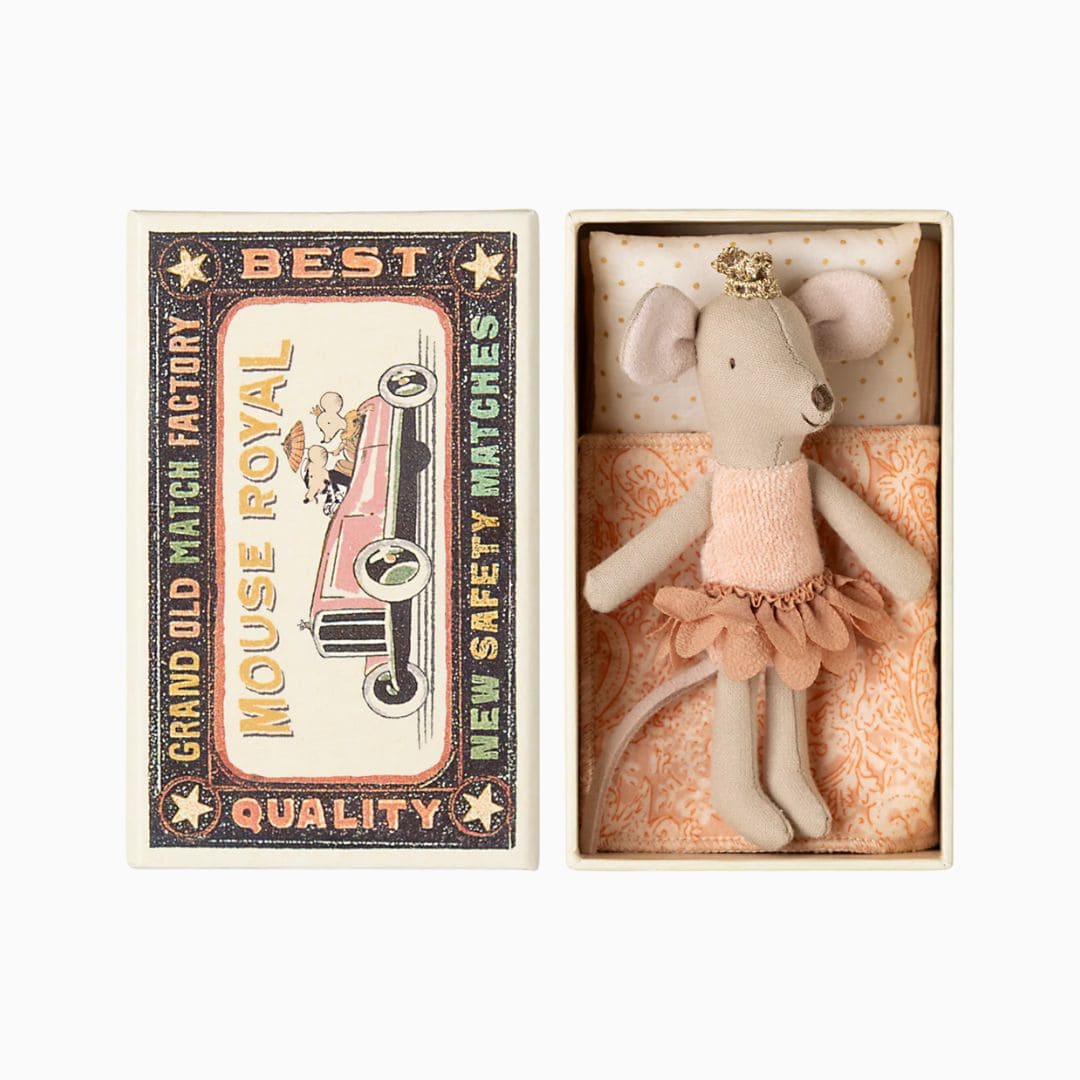 Maileg kleine zus prinses in luciferdoosje