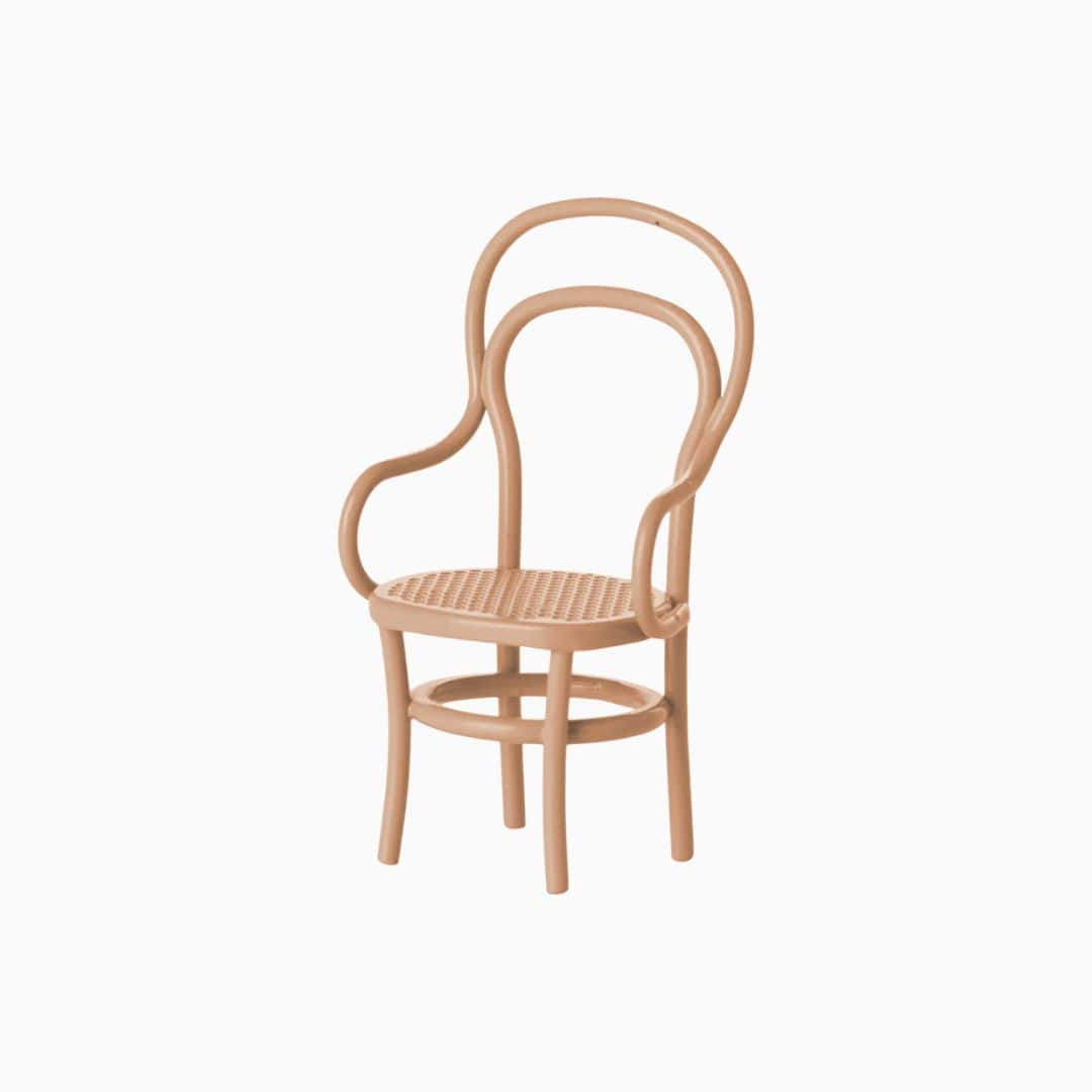 Maileg vintage stoel in de kleur dark powder