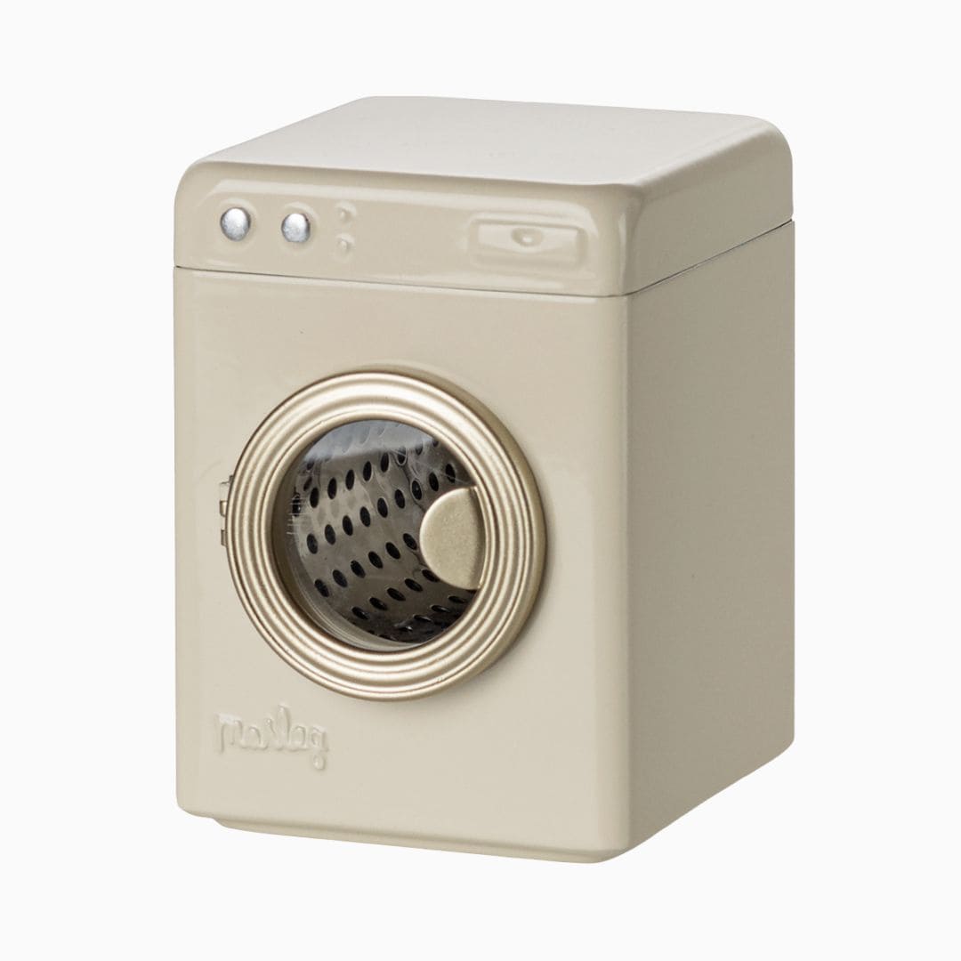 Maileg poppenhuismeubel wasmachine van metaal voor de muizen