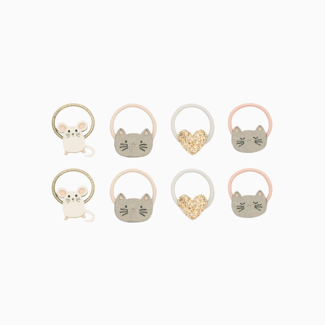 Mimi & Lula haarelastiekjes kat en muis