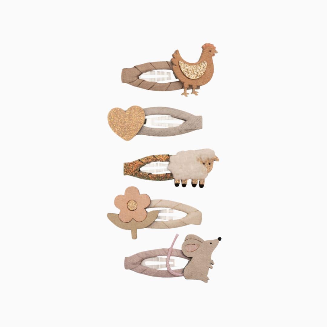 Mimi & Lula haarspeldjes in boerderij thema