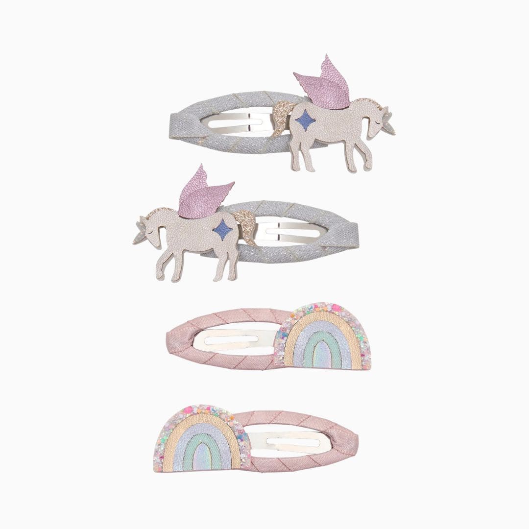Mimi & Lula haarspeldjes - Unicorn and rainbow