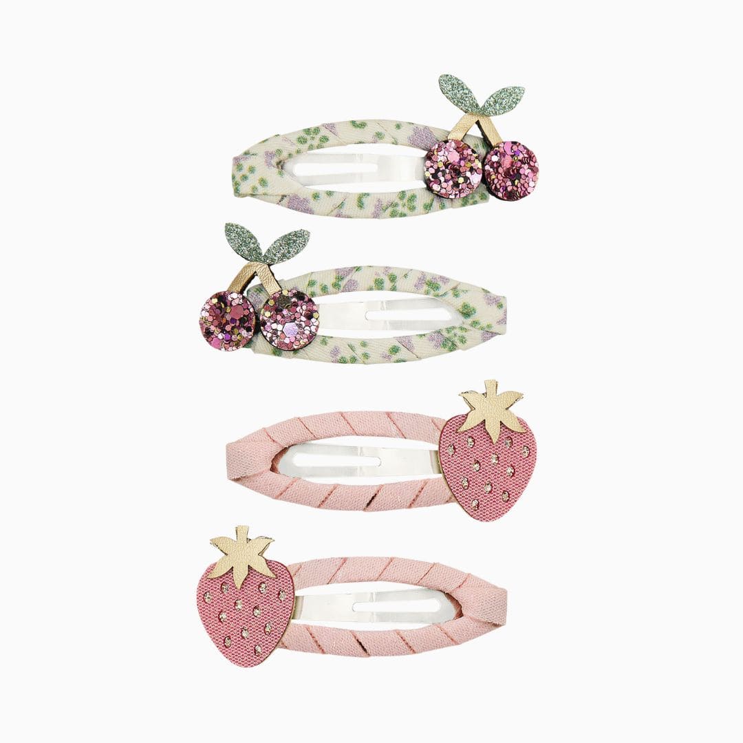 mimi & lula haarspeldjes met kersen en aardbeien