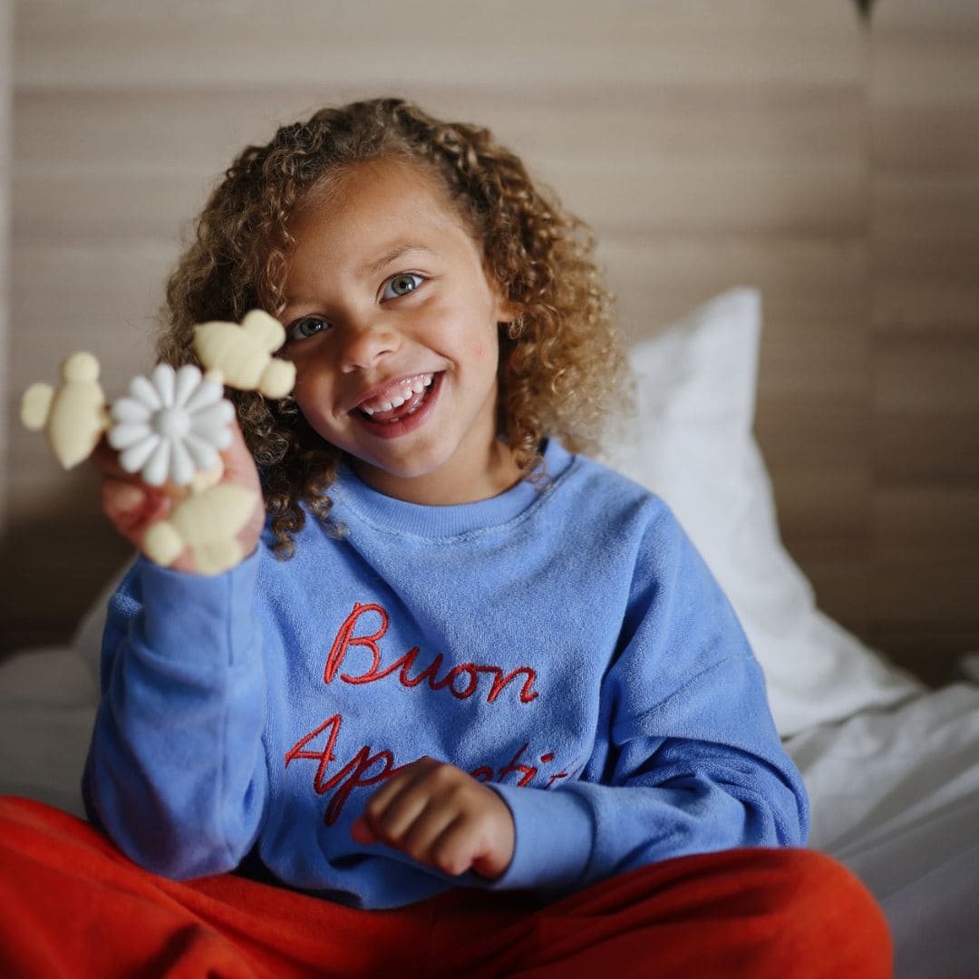 MUSHIE speelgoed spinner met bijen en bloem