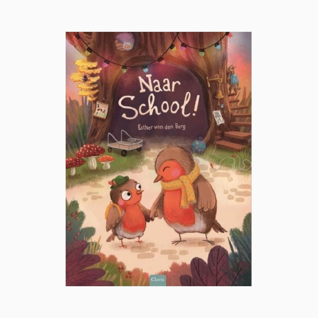 Prentenboek naar school van Esther van den berg uitgegeven door Clavis
