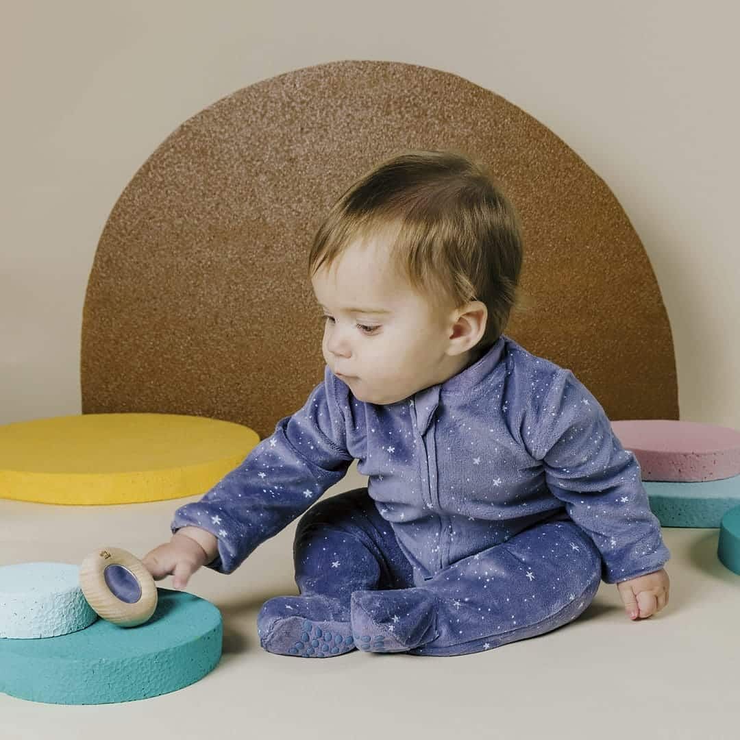 Petit boum sensorische donut en bijtspeeltje met spiegel