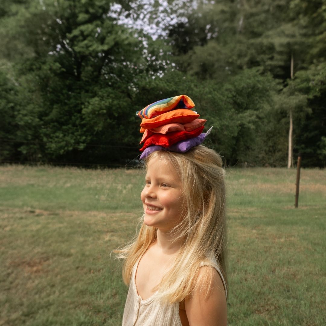 Grennn X Little Botanic Label pittenzakjes regenboog met waves set 