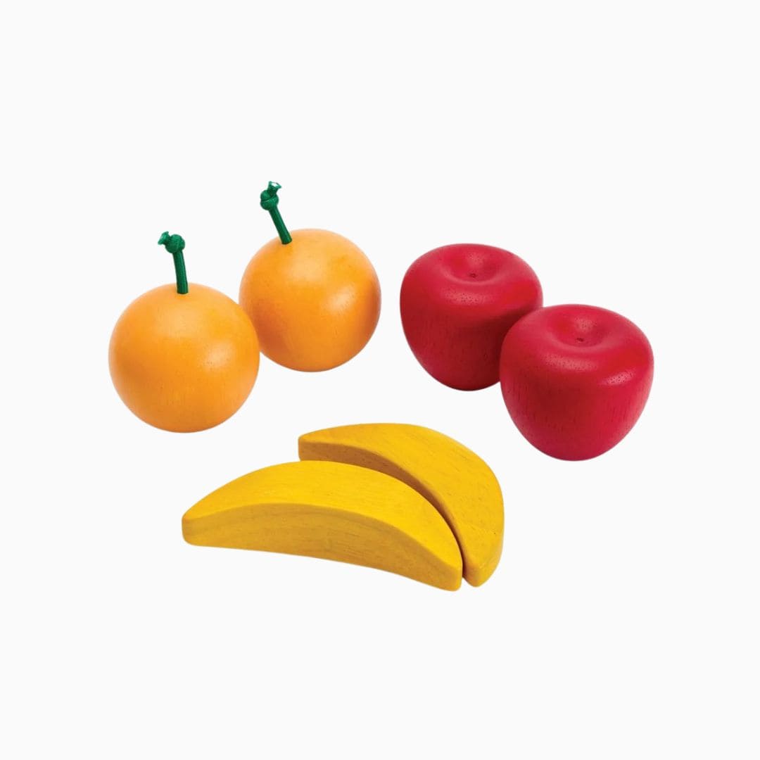 PlanToys verse fruit set - appels, sinaasappels, bananen