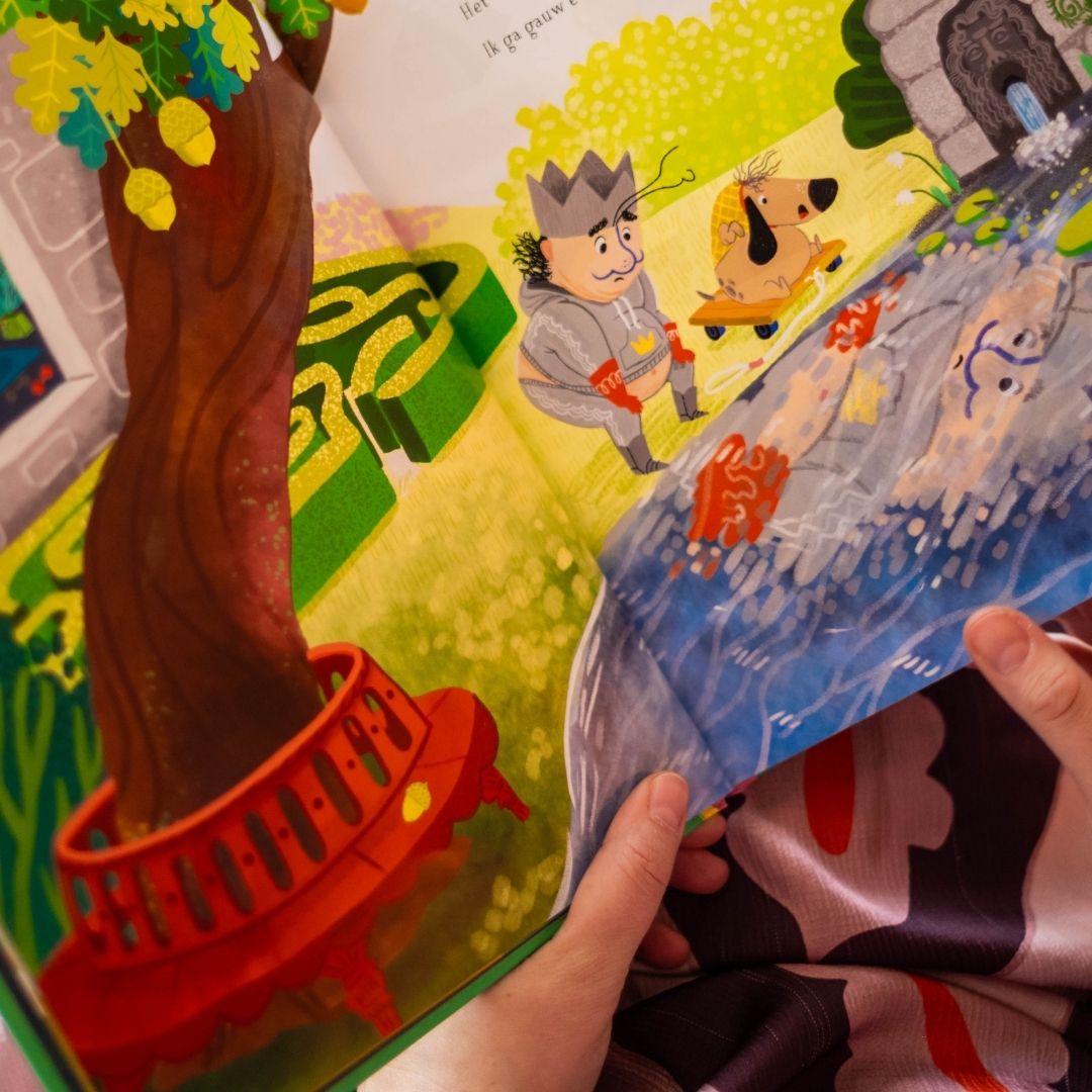 prentenboek de koning zonder spierballen van levina van teunenbroek van de ridder zonder billen