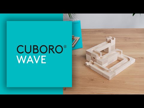 CUBORO wave knikkerbaan uitbreiding met 22 bouwelementen