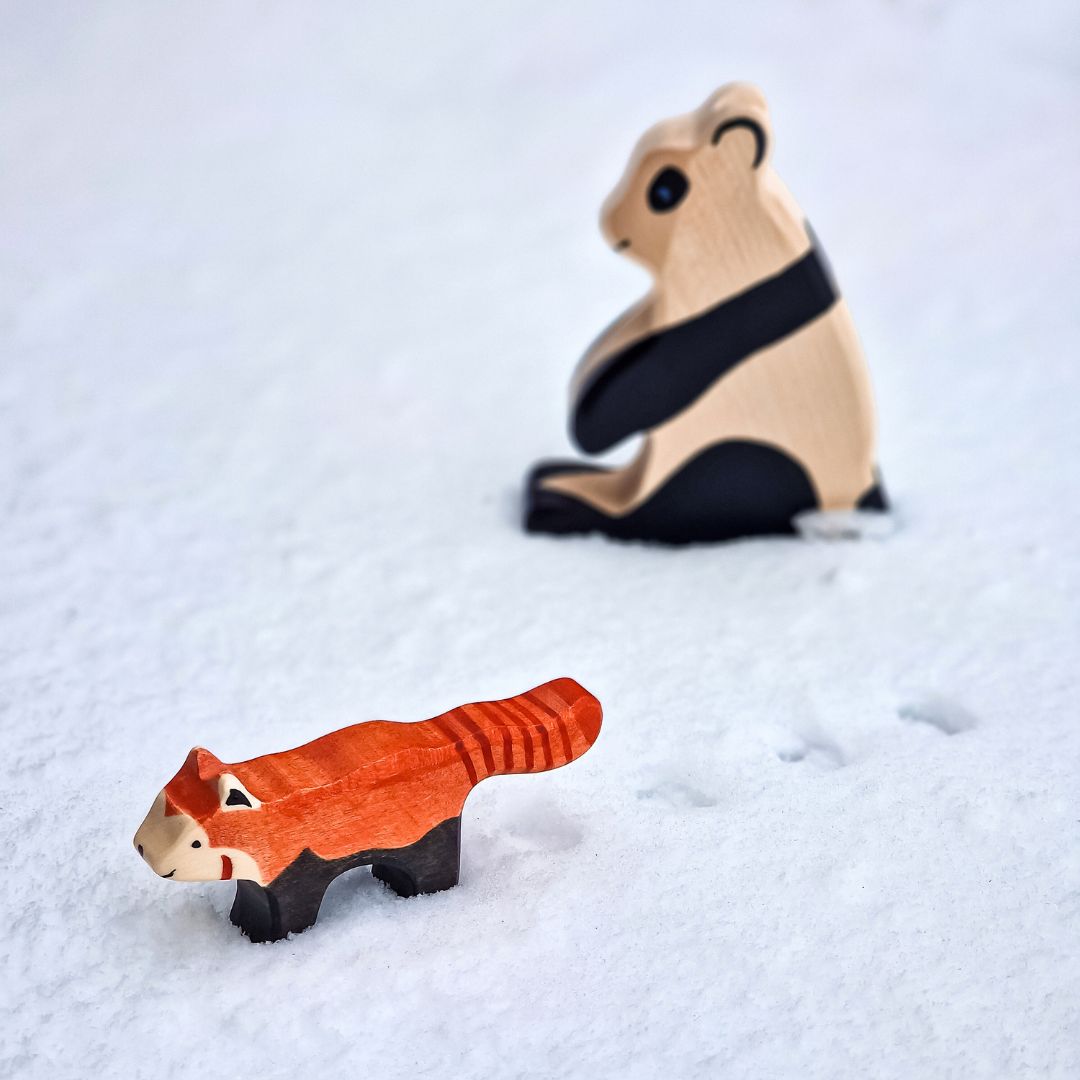 Houten rode panda van Holztiger