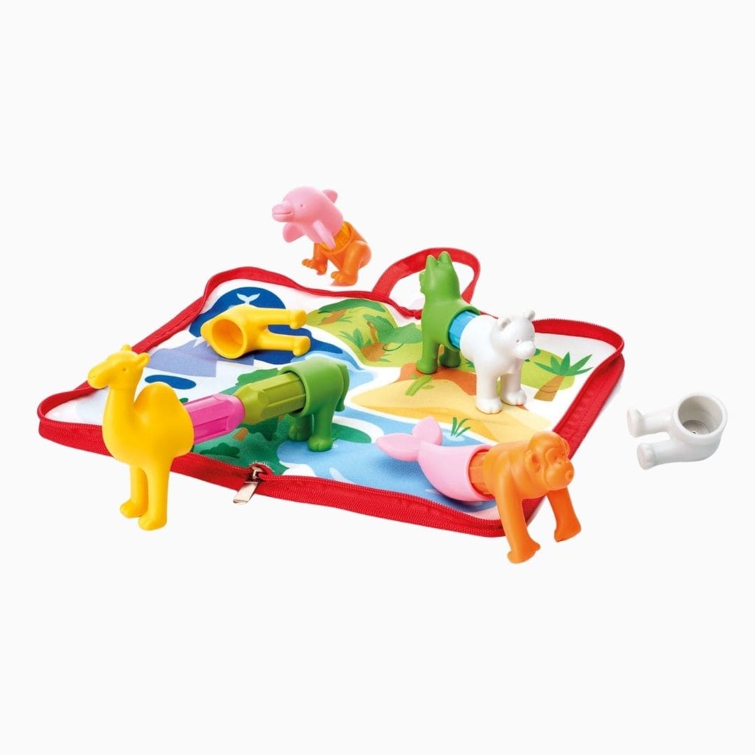 smartmax magnetisch speelgoed voor dreumes en peuter my first animals around the world set met diverse wilde dieren