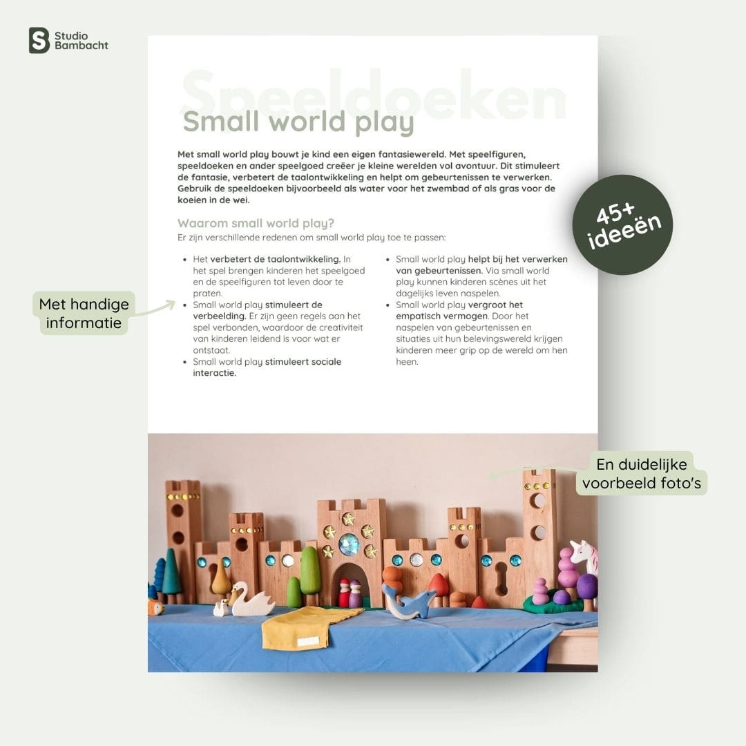 Pagina uit speelgids over speeldoeken en speelzijde