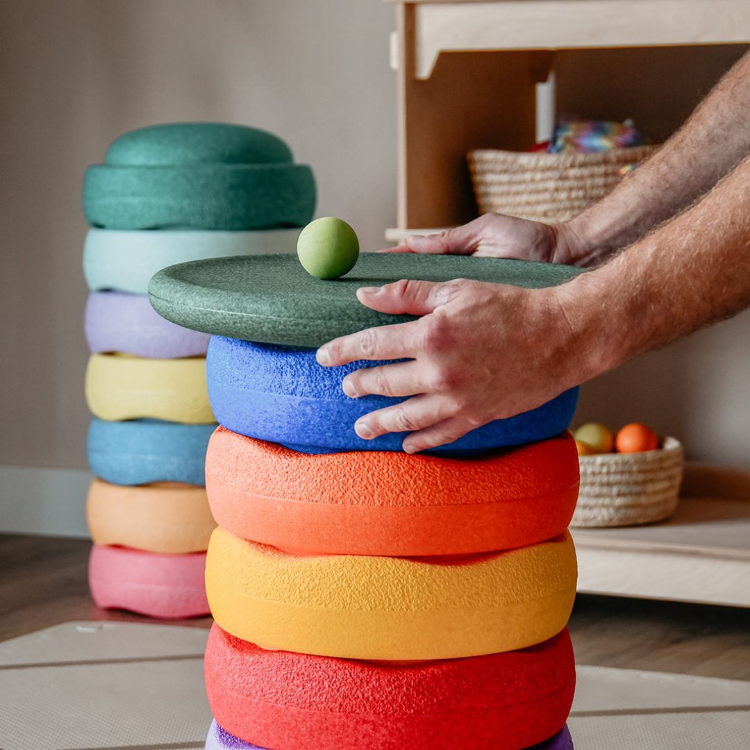 Stapelstein balansbord donkergroen Dark Geen