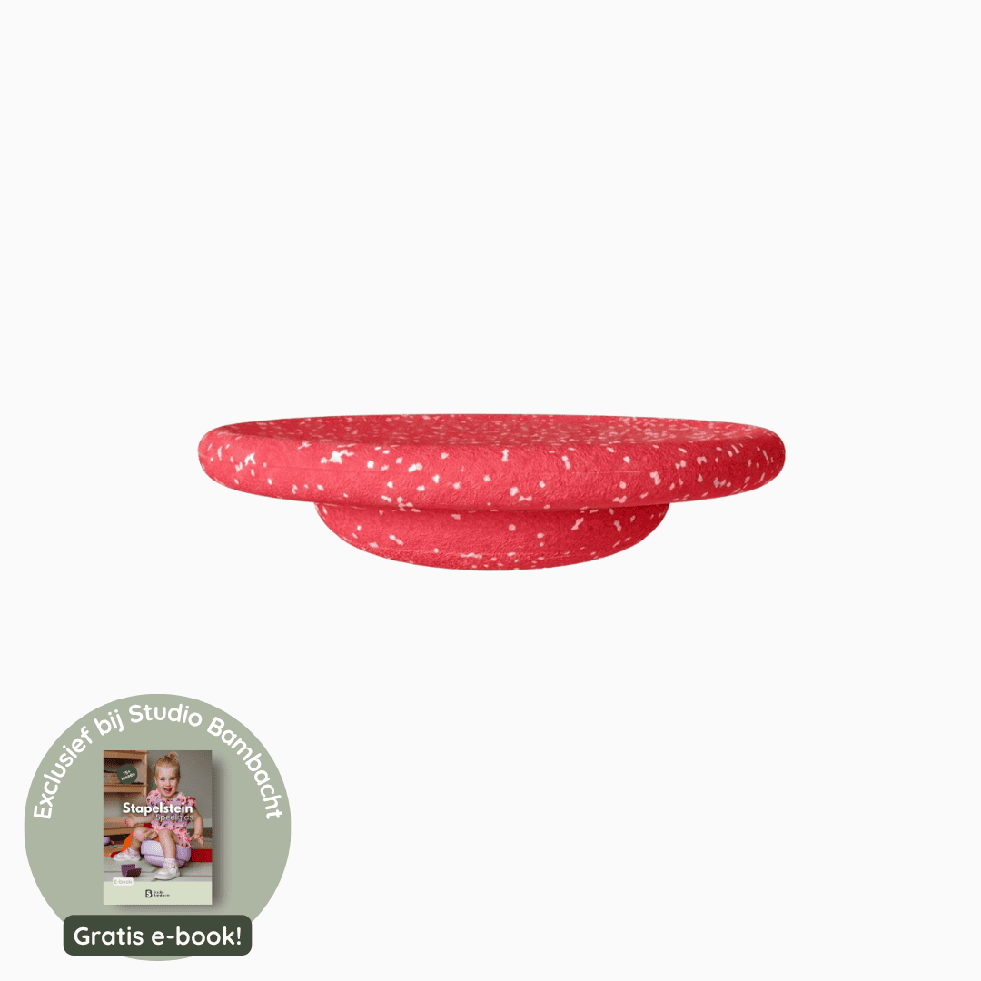 Stapelstein balansbord winter special red & rose