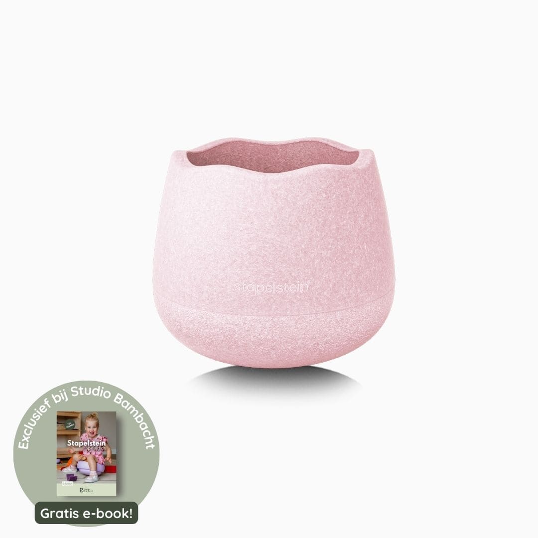 Stapelstein base in de kleur rose licht roze