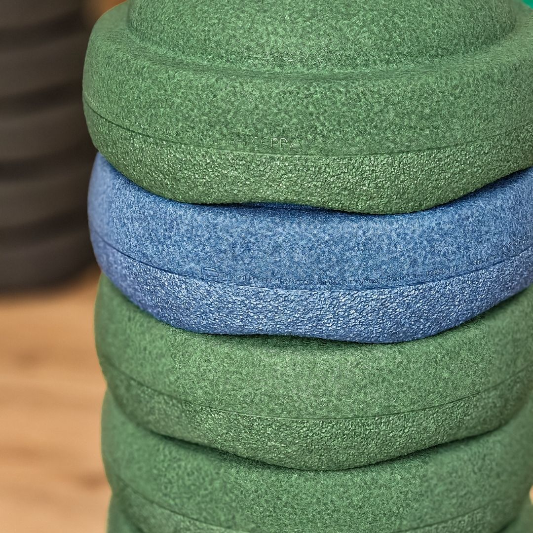 Stapelstein stenen donkergroen met donkerblauw