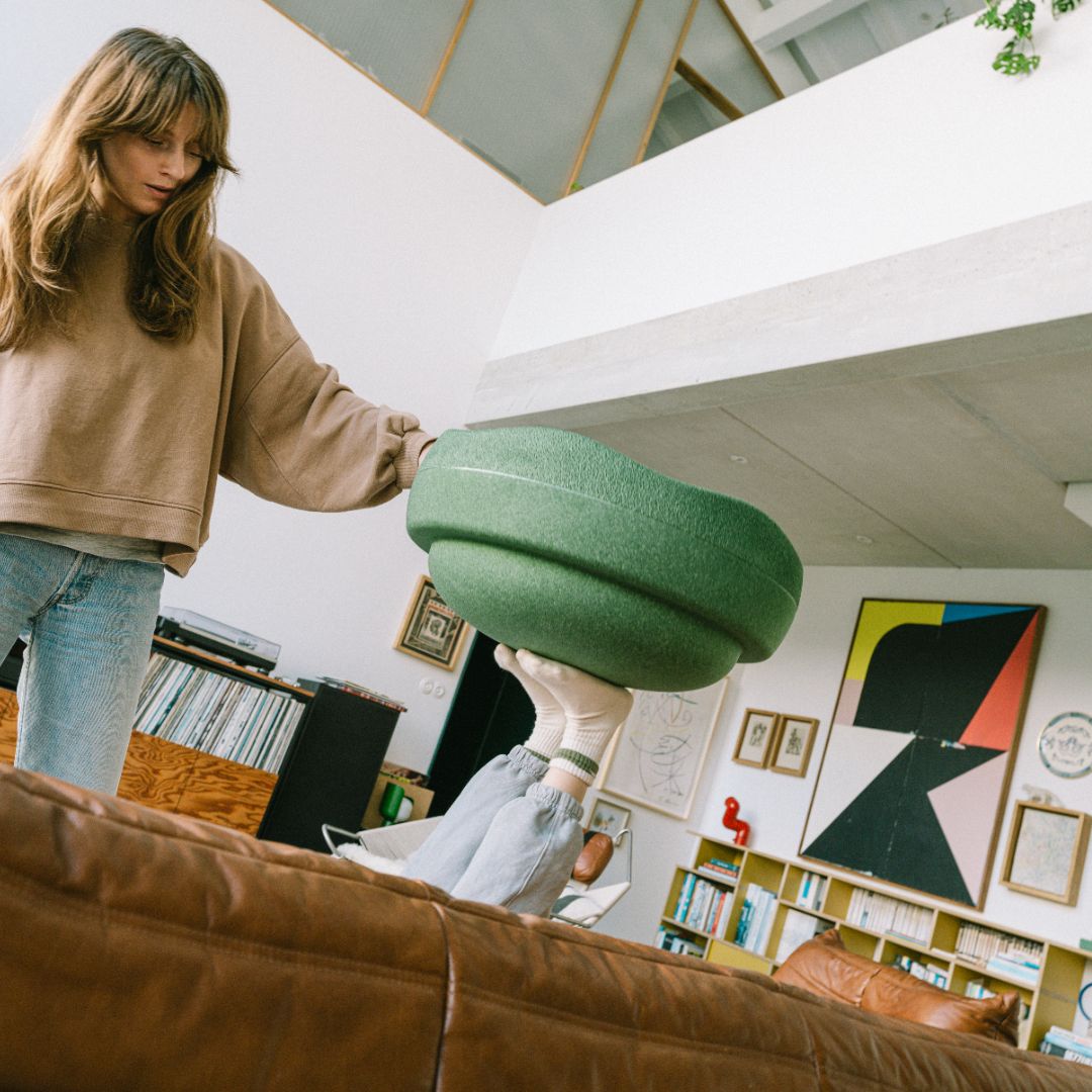 stapelstein steen grow in de kleur donkergroen