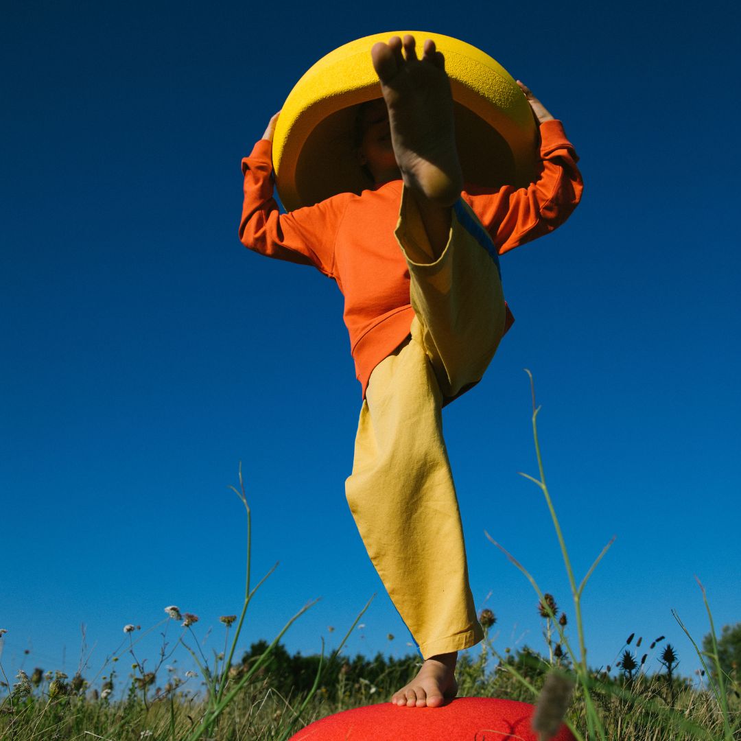 Stapelstein steen grow in de kleur geel
