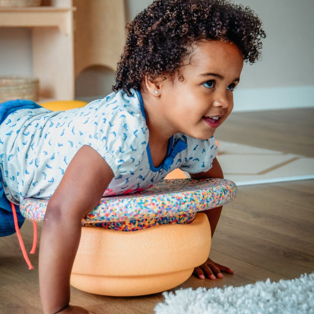 Stapelstein stapsteen licht oranje