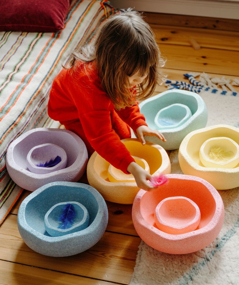 Stapelstein pastel sets en losse stenen bij Studio Bambacht